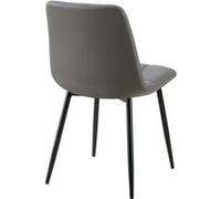Lot de 1 chaise GENERIQUE en metal non pliable H. 84 cm interieur gris