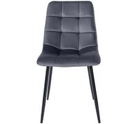 Lot de 1 chaise GENERIQUE en metal non pliable interieur H. 83 cm gris