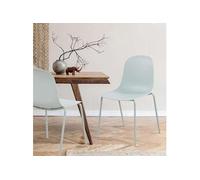 Lot de 1 chaise GENERIQUE en polypropylene empilable non pliable H. 85 cm interieur bleu