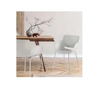 Lot de 1 chaise GENERIQUE en polypropylene non pliable H. 80 cm interieur gris