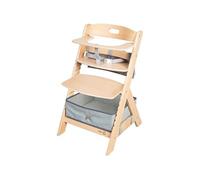 Chaise Haute Évolutive - Roba - Liv Up - De 6 Mois Jusqu'à 70 Kg - Set Organisateur Inclus - Bois Naturel Marron