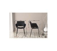 Lot de 1 chaise GENERIQUE interieur non pliable en polypropylene H. 80 cm noir
