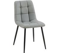 Lot de 1 chaise GENERIQUE interieur non pliable H. 84 cm en metal gris gris