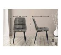 Lot de 1 chaise GENERIQUE interieur non pliable H. 84 cm en plastique gris