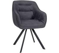 Lot de 1 chaise GENERIQUE interieur non pliable H. 90 cm en acier noir noir