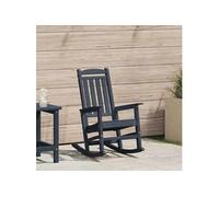 Vidaxl Chaise À Bascule Bleu Marine 70x92x108 Cm Hdpe Bleu