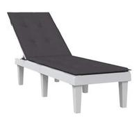 Lot de 1 chaise longue GENERIQUE en plastique L. 105 cm non pliable