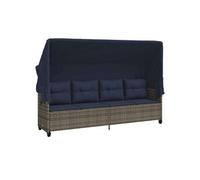Lot de 1 chaise longue GENERIQUE H. 140 cm L. 200 cm en rotin non pliable