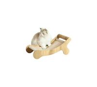 Lot de 1 chaise longue GENERIQUE H. 25 cm en bois non pliable