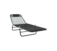 Lot de 1 chaise longue GENERIQUE L. 182 cm en metal H. 85.5 cm pliable