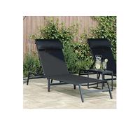 Lot de 1 chaise longue GENERIQUE L. 197 cm H. 86 cm en acier non pliable