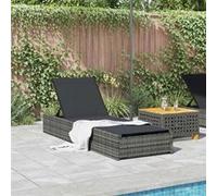 Lot de 1 chaise longue GENERIQUE L. 69 cm H. 27 cm en rotin non pliable