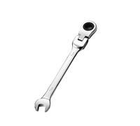 Lot de 1 clé mixte à cliquet 72 dents 7 mm, construction Cr-V, plaqué chrome