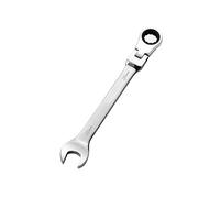 Lot de 1 clé mixte à cliquet à tête flexible de 20 mm, 72 dents, construction Cr-V, plaqué chrome