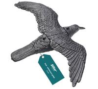 Lot de 1 corbeau en vol Sillar - Répulsif oiseaux pour jardin balcon terrasse anti pigeons oiseaux et étourneaux