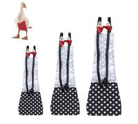 Lot de 1 couche lavable avec nœud papillon pour poules, coqs, volailles