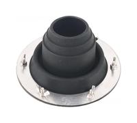 Lot de 1 couvercle isolant en silicone avec cheminée pour tente d'extérieur - Joint d'étanchéité pour poêle à bois de voyage - Noir