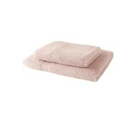 Today Lot 1 drap de bain 70x130 cm + 1 serviette 50x100 cm 100% coton Rose des sables