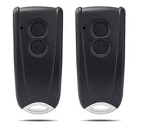 Lot de 1 émetteurs portatifs pour Porte de Garage ECOSTAR RSE2 RSC2 RSZ1 pour Liftronic 500 700 800 Portronic D5000 D2500 S4000 433,92 MHz Code tournant (Black 2 pcs)