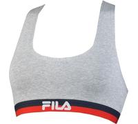 lot de 1 FILA Femmes Racerback Bra Bustier Fitness Soutien-gorge de sport XS S M L XL, Article:-400 grey, Taille de lingerie:S