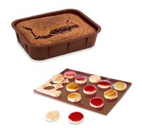 Lot de 1 Flexi'Moule rectangle et 1 plaque de cuisson en silicone Mathon