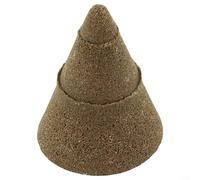 Lot de 1 foret conique émeri fileté M10 pour meuleuse d'angle, meule conique pour chanfreinage, verre, céramique, porcelaine, outil abrasif en carbure de silicium pour finition des bords lisses, 50 x