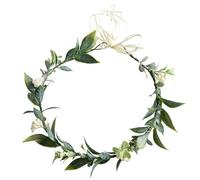 Lot de 1 guirlande de cheveux en forme de guirlande de feuilles vertes pour enfants, femmes, pour mariage, spectacles, danses