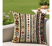 Lot de 1 Housse de Coussin 40x40 Extérieur Imperméable, Noir Rose Taie d'oreiller Décorative avec Fermeture Éclair Invisible, Impression double face pour Jardin Balcon Terrasse Salon Canapé, #418l