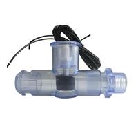 Lot de 1 interrupteur à flotteur SS1 en forme de L pour bac de vidange CVC, interrupteur à flotteur AC, accessoire de niveau d'eau pour climatiseur avec détection de débordement de condensat (bleu)