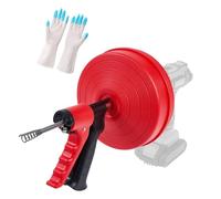 Lot de 1 kit d'escargots professionnels avec manchettes - Tambour ABS - Déboucheur de canalisations ergonomique amélioré pour la maison