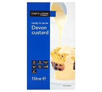 Lot de 1 litre. Garde-bouteille de chef prêt à servir Devon Custard 1 litre