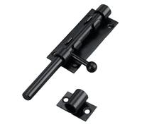 Lot de 1 loquet à pêne de porte, serrure de porte coulissante robuste en acier inoxydable 201 avec trou de cadenas, installation verticale horizontale pour portails en bois, portes de jardin, armoires