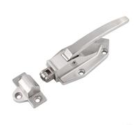 Lot de 1 loquet de porte de réfrigérateur en acier inoxydable 304 à montage encastré pour réfrigérateur cuisine commerciale fermeture sécurisée Argenté 143 x 4 x 3 cm