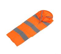 Lot de 1 manche à air d'aéroport en tissu Oxford indéchirable de 60 cm avec ceinture réfléchissante, indicateur de direction du vent pour la météorologie et l'agriculture, gris orangé