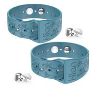 Lot de 1 paire de bracelets pour soulager le mal des transports - Bracelets d'acupression - Pour les nausées matinales, le mal de mer, les maladies de la voiture-Bleu