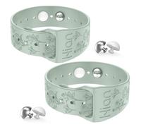 Lot de 1 paire de bracelets pour soulager le mal des transports - Bracelets d'acupression - Pour les nausées matinales, le mal de mer, les maladies de la voiture-Béryl