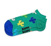 Lot de 1 paire de chaussettes basses, rayées et colorées, en coton, pour l'été, boîte cadeau amusante pour homme et femme, multicolore, 36-40