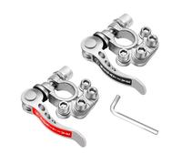 Lot de 1 paire de pinces de terminal de batterie à dégagement rapide, 12 V/24 V, avec clip en alliage et vis pour voiture, pièces de voiture robustes