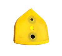 Lot de 1 patin de ponçage triangulaire de 70 mm avec crochet de fixation pour meulage du bois d'angle de meubles