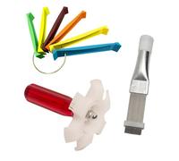 Lot de 1 peigne à lamelles en acier inoxydable FCR6 universel pour sèche-linge à pompe à chaleur, climatiseur, condensateur