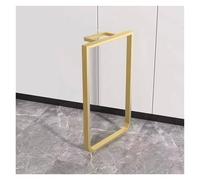 Lot de 1 Pieds de Table Basse dorés en métal, 60/72,5/80/90 cm, Pieds de Meubles industriels Robustes, for Table, Bureau, Petit déjeuner, Bar, Banc(W45XH60cm)