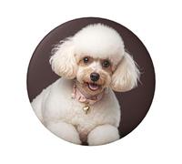 Lot de 1 pin's en forme de caniche français - 6,1 cm - En métal - Personnalisables - Pour loisirs créatifs, Noël, projets de fête