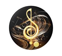 Lot de 1 pin's en forme de note de musique - 6,1 cm - En métal - Personnalisables - Pour loisirs créatifs, Noël, projets de fête, taille unique, Pas de gemme