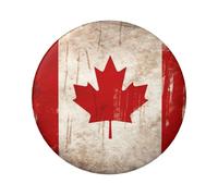 Lot de 1 pin's rétro en forme de drapeau du Canada - 6,1 cm - En métal - Personnalisables - Pour loisirs créatifs, Noël, projets de fête, taille unique, Pas de gemme