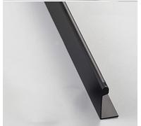 Lot de 1 Poignée de Meuble Poignée Invisible Poignee de Meuble Cuisine,Boutons de portes pour placards Quincaillerie de Porte Meuble Domicile, Alliage d'aluminium (Total length 500mm,Black)