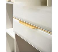 Lot de 1 Poignée Noir Poignée de Meuble Noir- Poignée Invisible Poignee de Meuble Cuisine Quincaillerie de placards Poignée d'armoire Poignée Invisible (600mm,Brushed gold)