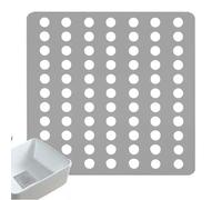 Lot de 1 protection carrée pour canalisations de douche - Anti-rouille - Pour extérieur et intérieur - Trous de 3,5 mm - 9 x 9 cm
