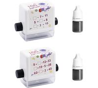 Lot De 1 Rouleau De Sceau De Mathématiques - Sceau De Rouleau De Calcul - Sceau De Numéro De Rôle Pour Enseignant - Réutilisable - Aide Les Enfants À Appren E Les Mathématiques[Z537]