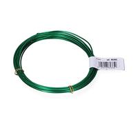 Lot de 1 rouleaux de fil d'aluminium 1,5 mm 5 m vert