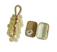Lot de 1 savon au raisin fait à la main, recyclable, pour présenter, savon naturel et transparent